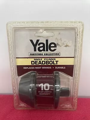 Vintage YALE Fortitude Collection Single Cylinder Deadbolt • $19.99