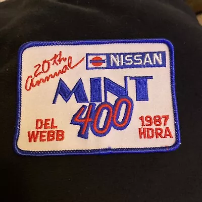 1987 HDRA High Desert Racing Assoc NISSAN Mint 400 Del Webb Sew On Patch • $30.74