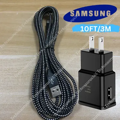 USB Fast Charger Wall Power Adapter 10Ft Long Type C Cable For Samsung Android • $10.68