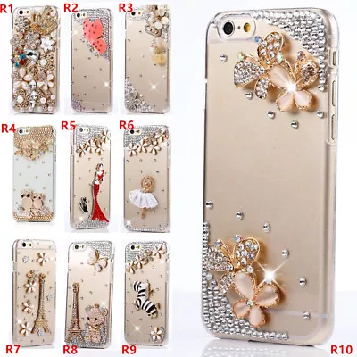 Bling Crystal Diamonds Soft TPU Back Phone Case Cover For Samsung Galaxy Iphone • $20.20