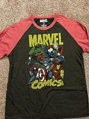 Avengers Long Sleeve Shirt Large Marvel Comics Iron Man Spider Man Thor The Hulk • $24.99