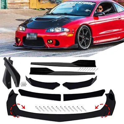 For Mitsubishi Eclipse Front Bumper Lip Splitter Lower Spoiler Body Kit Glossy • $55.99