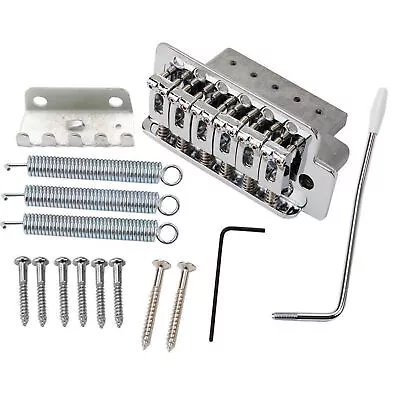 For Fender Stratocaster Strat Electric Guitar Parts Chrome Tremolo Bridge System • $23.77