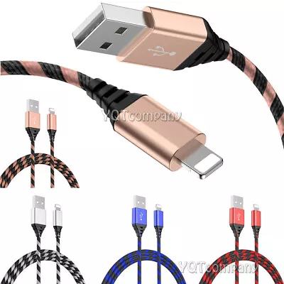 $9.99 • Buy 2 Pack Long Cable Charger Charging For IPhone 8 7 6S Plus 11 12 13 Pro XS Max XR