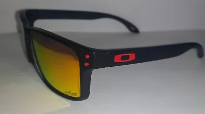 $31 • Buy Oakley Holbrook Polarised Sunglasses, Red With Orange Lense
