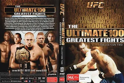UFC - Ultimate 100 Greatest Fights Collection 2 (DVD 4-Disc Set 2009) Region 4 • $13.02
