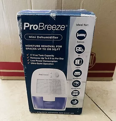 Pro Breeze Mini Dehumidifier 17 FL Oz. Up To 215 Sq. Feet - PB-02RT-US • $29.99