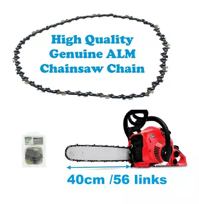 £14.70 • Buy MCCULLOCH MAC2416AVT Mac 325 Mac 335 Mac 338 Chainsaw Chain 40cm16 Inch 56 Link
