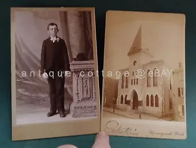 LOT Antique 2 MANAYUNK PA Photos CATHOLIC CHURCH And BOY CONFIRMATION #2 • $48.95