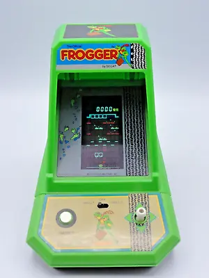 COLECO FROGGER Midway 1982 Mini Tabletop Vintage Arcade Game - Works Great! • $155