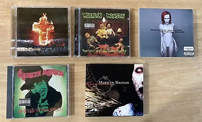 Marilyn Manson Lot Of Five (5) Album Audio CD Compact Disk Music Disc • $36