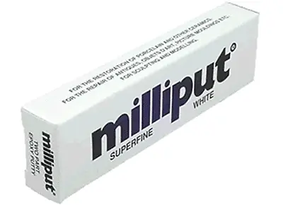 Milliput Superfine White Epoxy 2 Part Multi Use Putty Model Filler Mould • £6.25