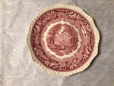 Mason's Patent Ironstone China Red Pattern Vista England 8  Salad Plate  • $8.99