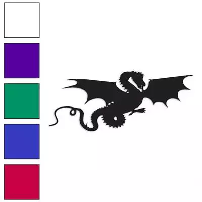 Flying Dragon Vinyl Decal Sticker Multiple Colors & Sizes #620 • $4.95