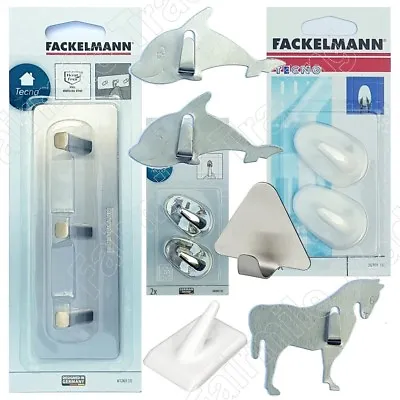 £1.69 • Buy Quality Self Adhesive Stick On Hook Metal Animals Strong Plastic Hang Facklemann