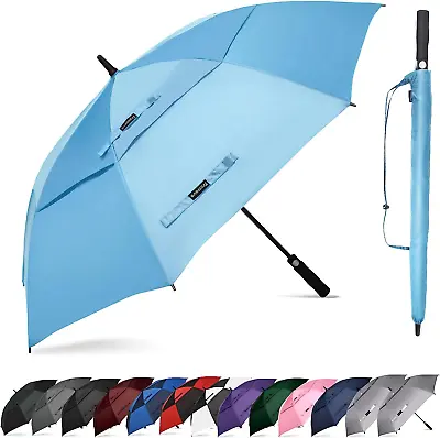Automatic Open Golf Umbrella72 Inch Extra Large Umbrella Canopy UV Protection • $41.79