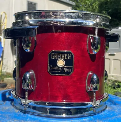 GRETSCH CATALINA Birch 10” Tom Drum Red Transparent GLOSS II • $240