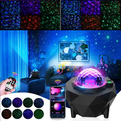 Galaxy Star Projector Light LED Ceiling Starry Night Wave Ocean Space Music Lamp • $19.99