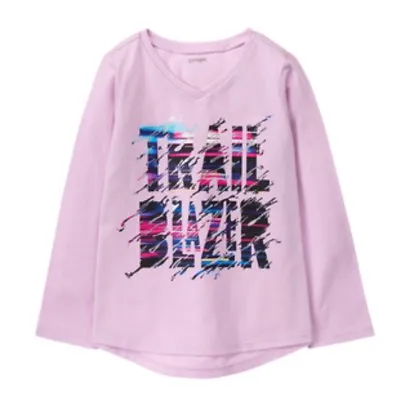 Gymboree Gymgo Active Metallic Trail Blazer Purple Shirt Kid Girls NWT Xs 4 • $9.99