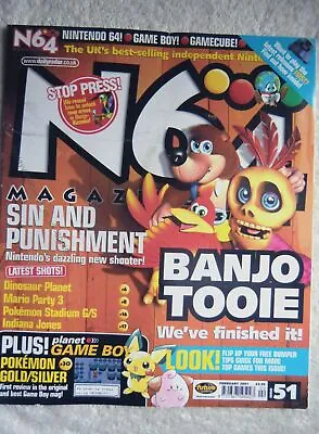 £29.99 • Buy 80149 Issue 51 N64 [Banjo Tooie] Magazine 2001