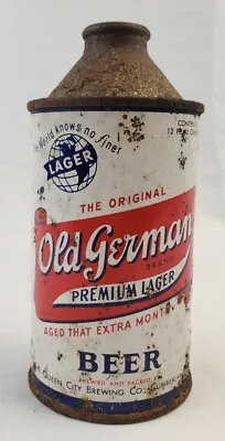 Vintage Antique Old German Cone Top Beer Can Queen City Brewing Cumberland MD • $49.95