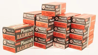 £25 • Buy PLAYCRAFT RAILWAYS ROLLING STOCK OO GAUGE GROUP OF 13x EMPTY BOXES EXCELLENT