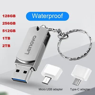 Lenovo USB 3.0 Flash Drive 512GB 1TB 2TB Storage Memory Stick U Disk Pen Drive • $16.89