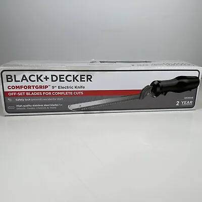 Black Decker Stainless Steel 9 Inch Electric Knife Offset Blades Corded • $16.99