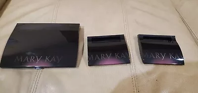 Lot Of Three (3) New Mary Kay Large Black Compact Pro Unfilled Mirror Boxes • $26.95