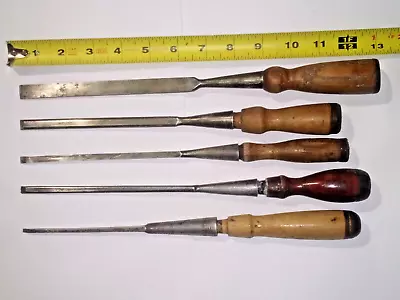 Vintage 5-pc Wood Chisel Set • $3.25