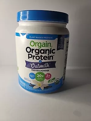 Orgain Organic Plant Based Protein Powder+Oatmilk Vanilla Bean 16.9 Oz Exp 4/24 • $17.90