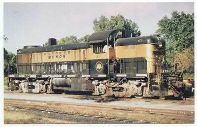 Monon Railroad Hoosier Line Train Engine Alco RS2 Switcher Locomotive Postcard • $1.69