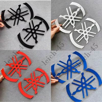 Motorcycle Fuel Tank Emblem Decals Bike Reflective Badge Sticker For Fork Yamaha • $11.52