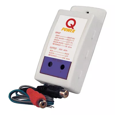 Qpower Qp07 2-channel Line-out Converter (loc) Car Audio Hi-low Adaptor Hi-lo • $19.99