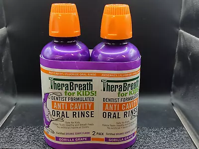 $19.49 • Buy TheraBreath For Kids, Anti-Cavity Oral Rinse, Organic, 16 Oz Each (Pack Of 2)