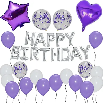 Happy Birthday Balloons 10TH 16TH 18TH 22TH 25TH 40TH Age Number Party Decor Bal • £1.89