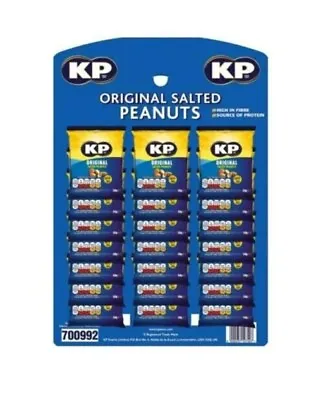 Kp Nuts Salted Peanuts 21 X 50g Packs On Pub Card Carded. Best Before 11.2023 • £16.99
