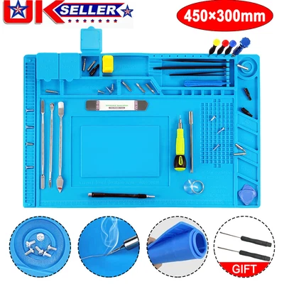 £11.79 • Buy Solder Repair Heat Insulation For Silicone Pad Mat Desk Anti Static Magnetic UK