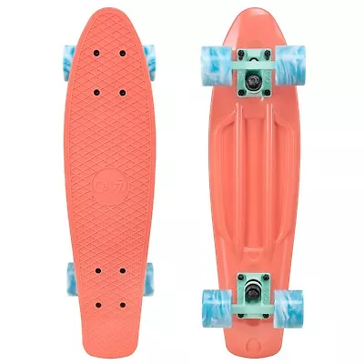 Cal 7 22  Complete Mini Cruiser Plastic Skateboard W/ Swirl Wheels (Melrose) • $29.99