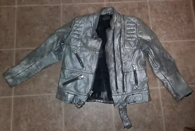 Vintage Silver Harley-Davidson Leather Jacket Designed By Hein Gericke - Sm/Med? • $10