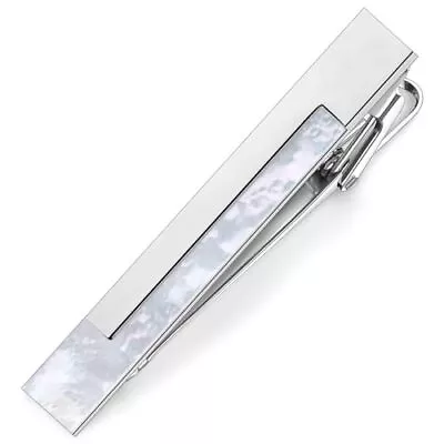  2 Inch Mother Of Pearl Tie Clips For Men With Gift Box Tie Bar For Style B • $26.29