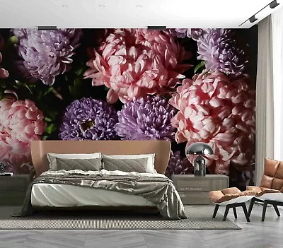 £82.37 • Buy 3D Baroque Chrysanthemum Self-adhesive Removable Wallpaper Murals Wall 197