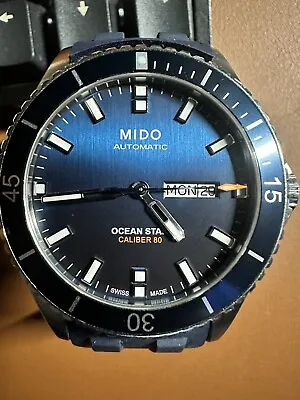 Mido Ocean Star 200 M026430.110.4100 Automatic Blue Dial Silver Men's Watch • $599