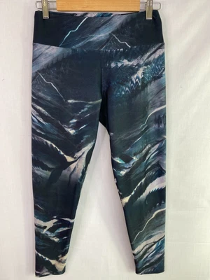 $22.99 • Buy Oysho Sport Leggings Women Large Blue Athletic Gym Stretch Yoga Activewear Comfy