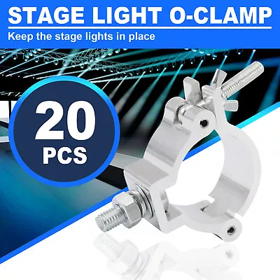 20PCS Stage Par Light Clamps Hooks O Clamp 2 Inch Aluminum Truss Load 220lbs • $57.84