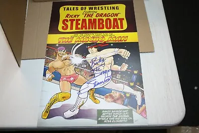 Wwe Wwf Wcw Ricky The Dragon Steamboat Signed 11x17 Comic Photo Vs Macho Man • $34.99