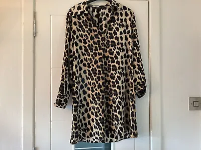 $12.21 • Buy Zara Leopard Print Tunic. Size M. New Without Tags 