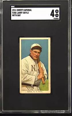 1911 T206 Sweet Caporal Larry Doyle With Bat SGC 4 • $74