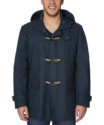 Men's Nautica Wool-Blend Full Zip Toggle Coatstyle#72NEsz 2XLcolor Dark Navy • $65