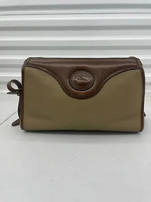 Vintage Dooney & Bourke Leather Briefcase Bag Chocolate Brown Tan • $15